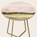 West Texas Sky After Sunset watercolor landscape painting Side Table Gallery Image 2