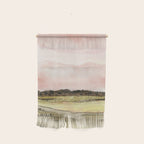 West Texas Sky After Sunset watercolor landscape painting Wall Hanging Gallery Image 1