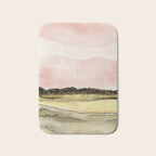 West Texas Sky After Sunset watercolor landscape painting Bath Mat Gallery Image 1
