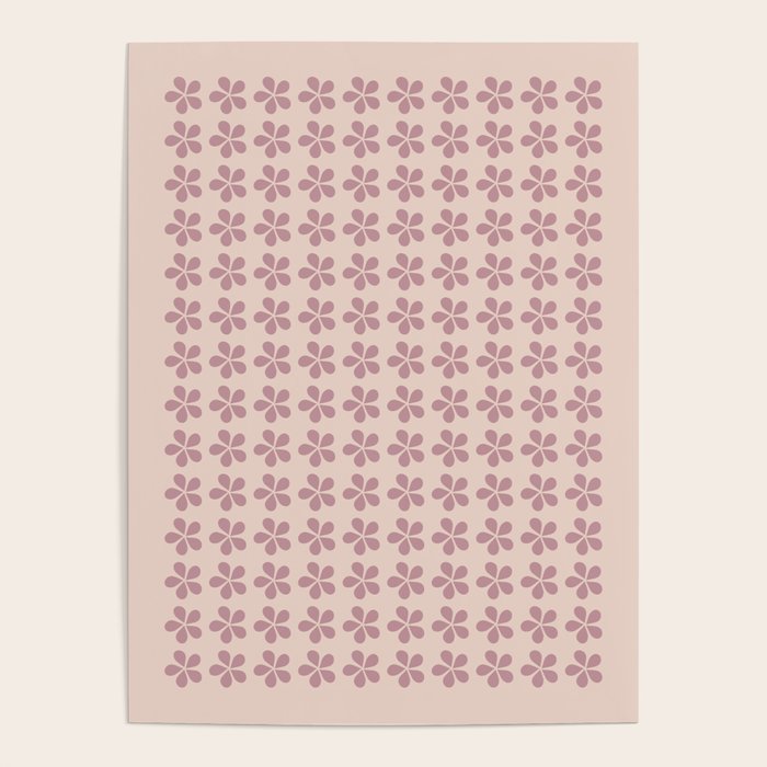 Blush Pink Floral Poster Gallery Image 4