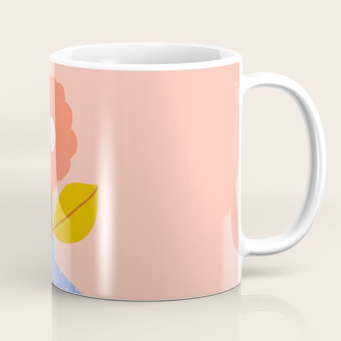 Modern Vase - Peach Coffee Mug Gallery Image 1