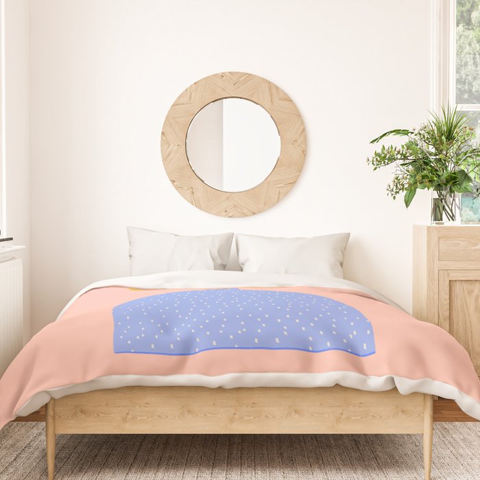 Modern Vase - Peach Duvet Cover Gallery Image 3