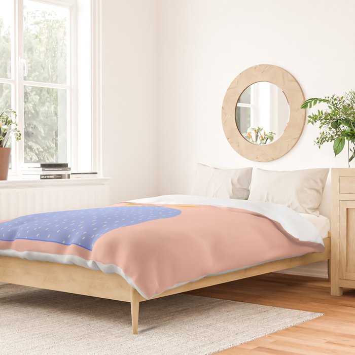 Modern Vase - Peach Duvet Cover Gallery Image 2