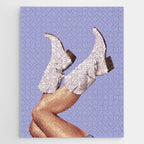 These Boots - Glitter Very Peri Periwinkle Jigsaw Puzzle Gallery Image 1