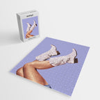These Boots - Glitter Very Peri Periwinkle Jigsaw Puzzle Gallery Image 2