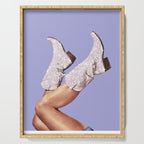 These Boots - Glitter Very Peri Periwinkle Serving Tray Gallery Image 1