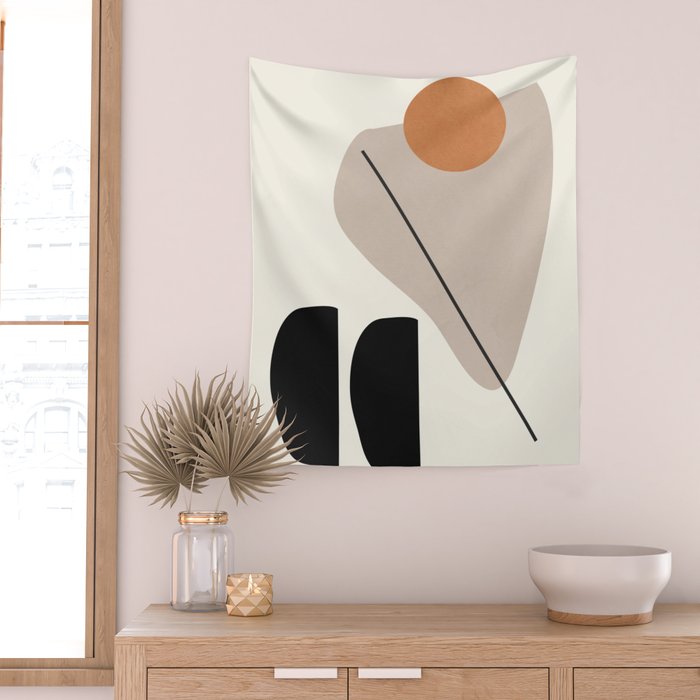 Abstract Shapes 61 Wall Tapestry Gallery Image 2