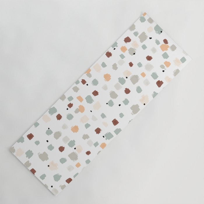 Bloom Field - Peach Yoga Mat Gallery Image 1