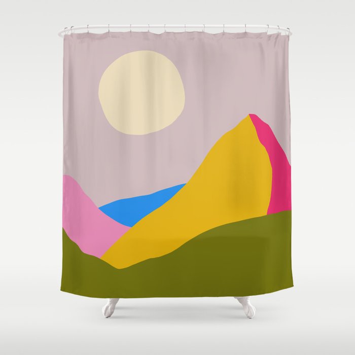 Dirty Heat Landscape Shower Curtain Gallery Image 1