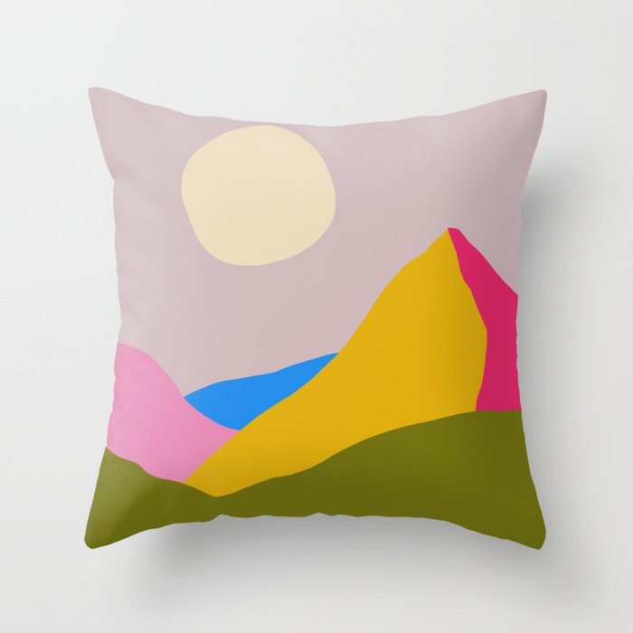 Dirty Heat Landscape Throw Pillow Gallery Image 1