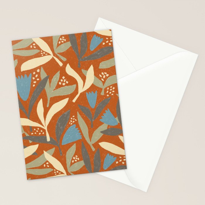 Hand Drawn Florals #1 Stationery Card Gallery Image 2