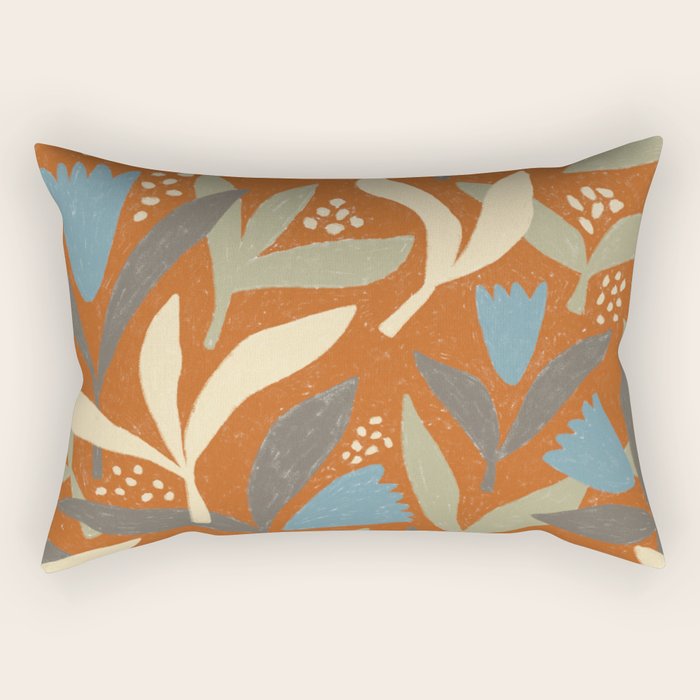 Hand Drawn Florals #1 Rectangular Pillow Gallery Image 2