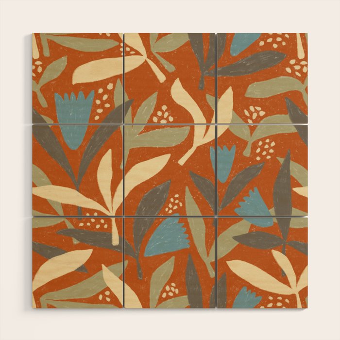 Hand Drawn Florals #1 Wood Wall Art Gallery Image 1