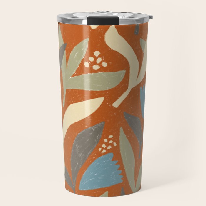 Hand Drawn Florals #1 Travel Mug Gallery Image 1
