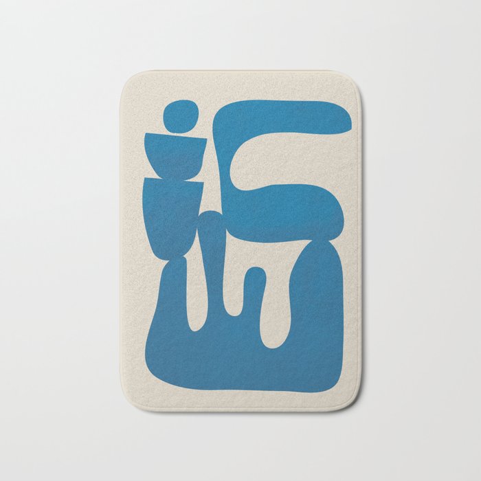 Modern Abstract Minimal Shapes 36 Bath Mat Gallery Image 1