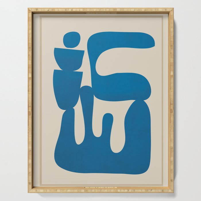 Modern Abstract Minimal Shapes 36 Serving Tray Gallery Image 1