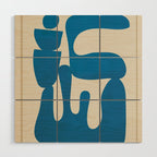 Modern Abstract Minimal Shapes 36 Wood Wall Art Gallery Image 1