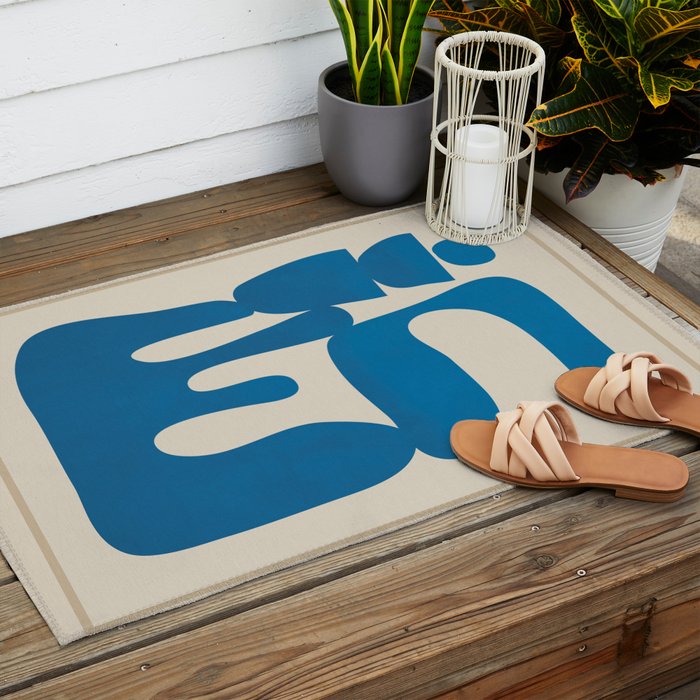 Modern Abstract Minimal Shapes 36 Outdoor Rug Gallery Image 2