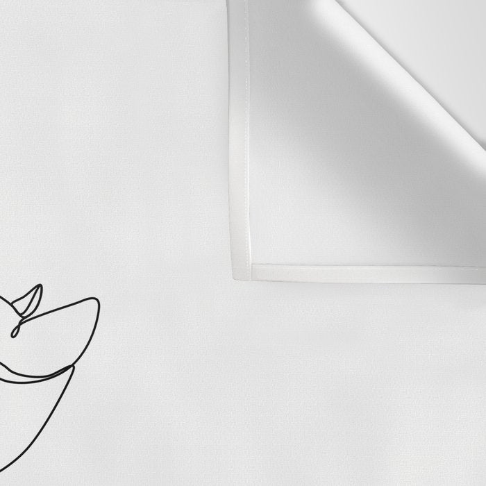 Cat and Owner Fist Bump Line Drawing Wall Tapestry Gallery Image 3