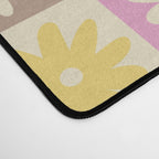 Colorful Flower Checkered Pattern Desk Mat Gallery Image 4