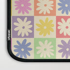 Colorful Flower Checkered Pattern Laptop Sleeve Gallery Image 3