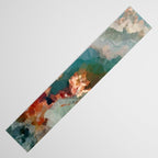 Turquoise Copper Agate Low Poly Geometric Triangles Table Runner Gallery Image 3