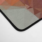 Turquoise Copper Agate Low Poly Geometric Triangles Desk Mat Gallery Image 4
