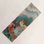 Turquoise Copper Agate Low Poly Geometric Triangles Yoga Mat Gallery Image 1