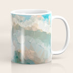 Turquoise Copper Agate Low Poly Geometric Triangles Coffee Mug Gallery Image 1