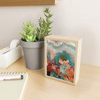 Turquoise Copper Agate Low Poly Geometric Triangles Mini Art Print Gallery Image 2