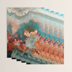 Turquoise Copper Agate Low Poly Geometric Triangles Wrapping Paper Gallery Image 3