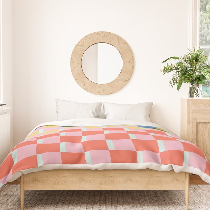 Colorful Checkerboard Duvet Cover Gallery Image 3