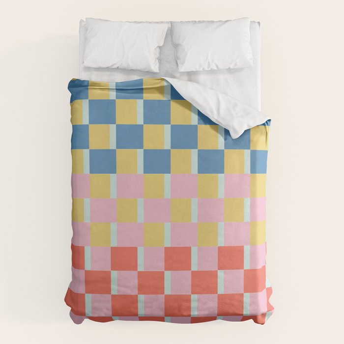 Colorful Checkerboard Duvet Cover Gallery Image 6