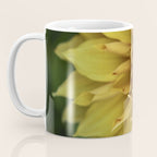 Sunny Disposition x Yellow Dahlia flower botanical photograph Coffee Mug Gallery Image 3