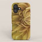Sunny Disposition x Yellow Dahlia flower botanical photograph iPhone Case Gallery Image 1