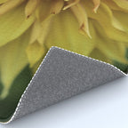 Sunny Disposition x Yellow Dahlia flower botanical photograph Rug Gallery Image 4