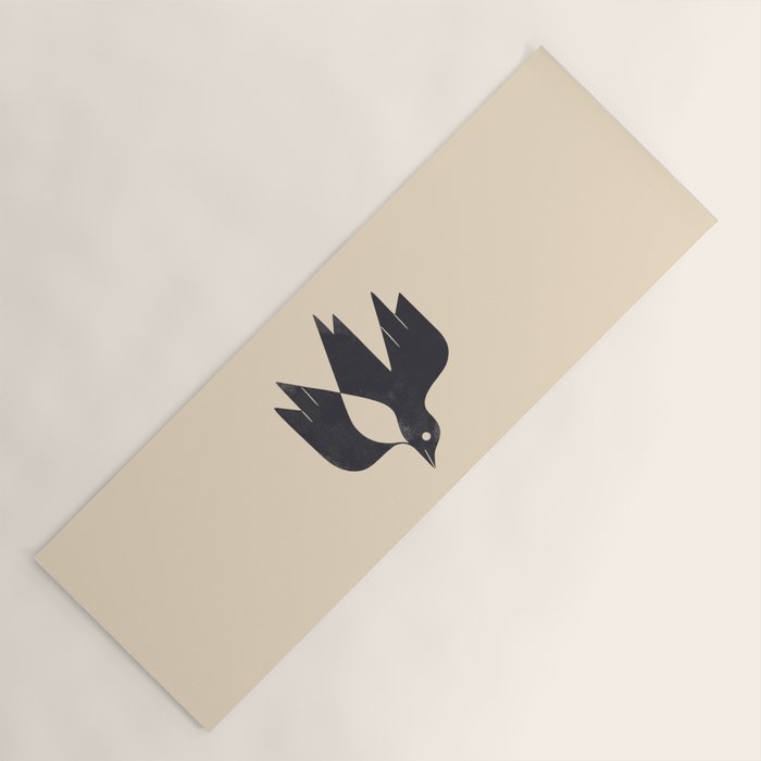 Minimal Blackbird No. 2 Yoga Mat Gallery Image 1