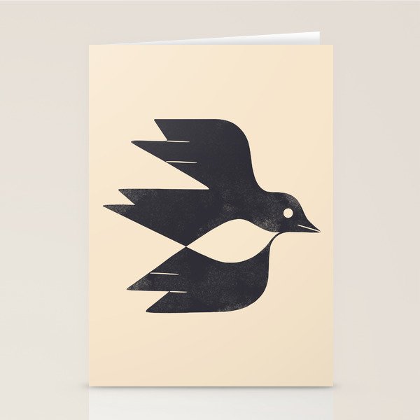 Minimal Blackbird No. 2 Stationery Card Gallery Image 2