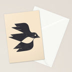 Minimal Blackbird No. 2 Stationery Card Gallery Image 2