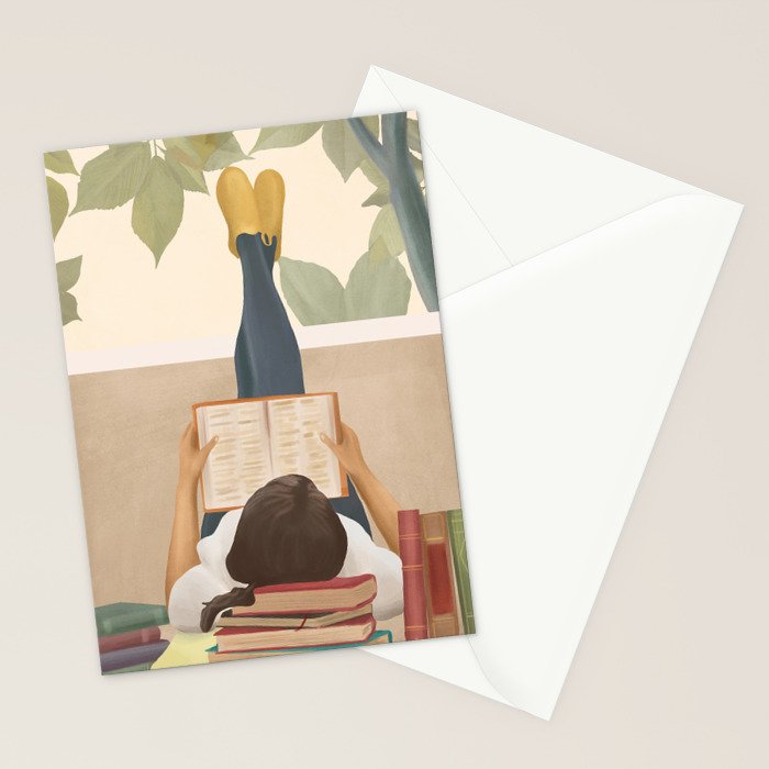 Bookworm Stationery Card Gallery Image 2