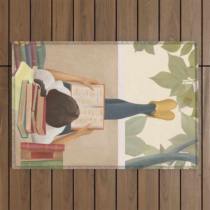 Bookworm Outdoor Rug Gallery Image 1