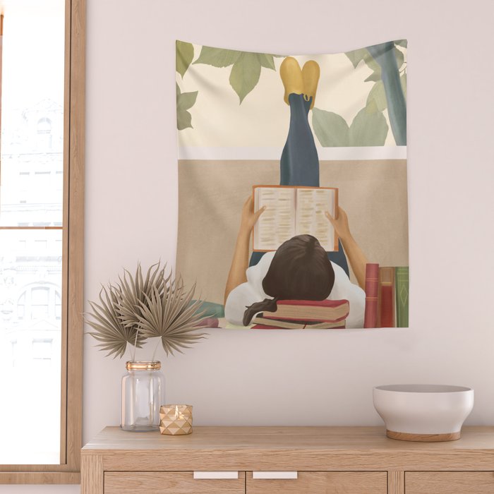 Bookworm Wall Tapestry Gallery Image 2