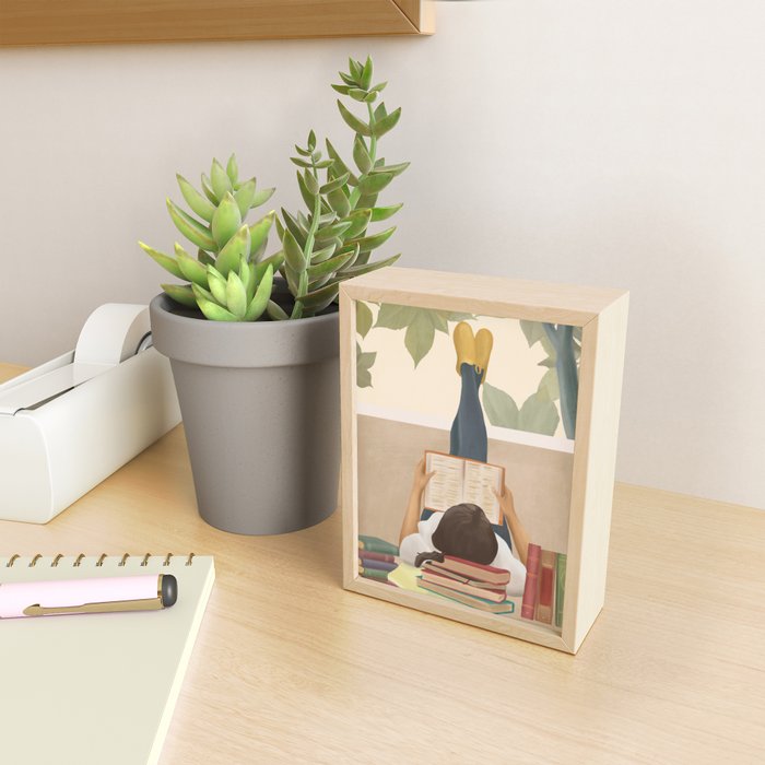 Bookworm Mini Art Print Gallery Image 2