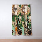 Seattle Flower Market Print Window Curtain Gallery Image 3