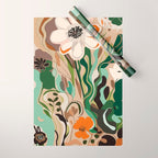 Seattle Flower Market Print Wrapping Paper Gallery Image 1