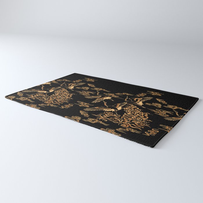 Crane and clouds Rug Gallery Image 3