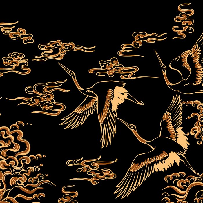 Crane and clouds Coffee Mug Gallery Image 2