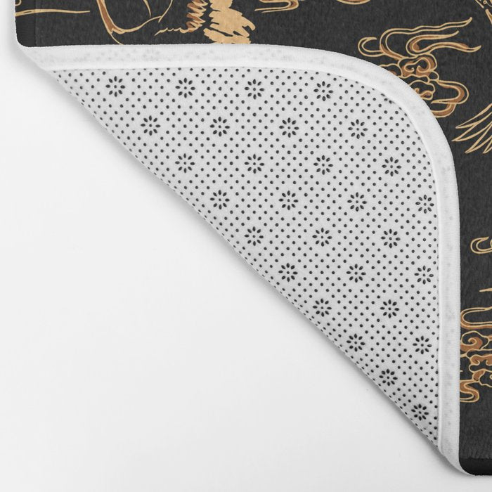 Crane and clouds Bath Mat Gallery Image 2