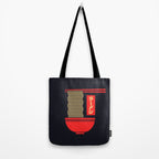 Ramen Minimal - Black Tote Bag Gallery Image 2