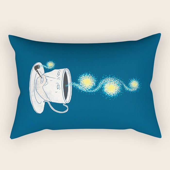 Starry starry coffee Rectangular Pillow Gallery Image 1
